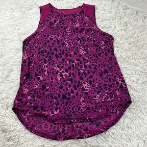 Lululemon Sculpt Tank Top Cheetah Camo Magenta Purple Multi / Magenta Purple